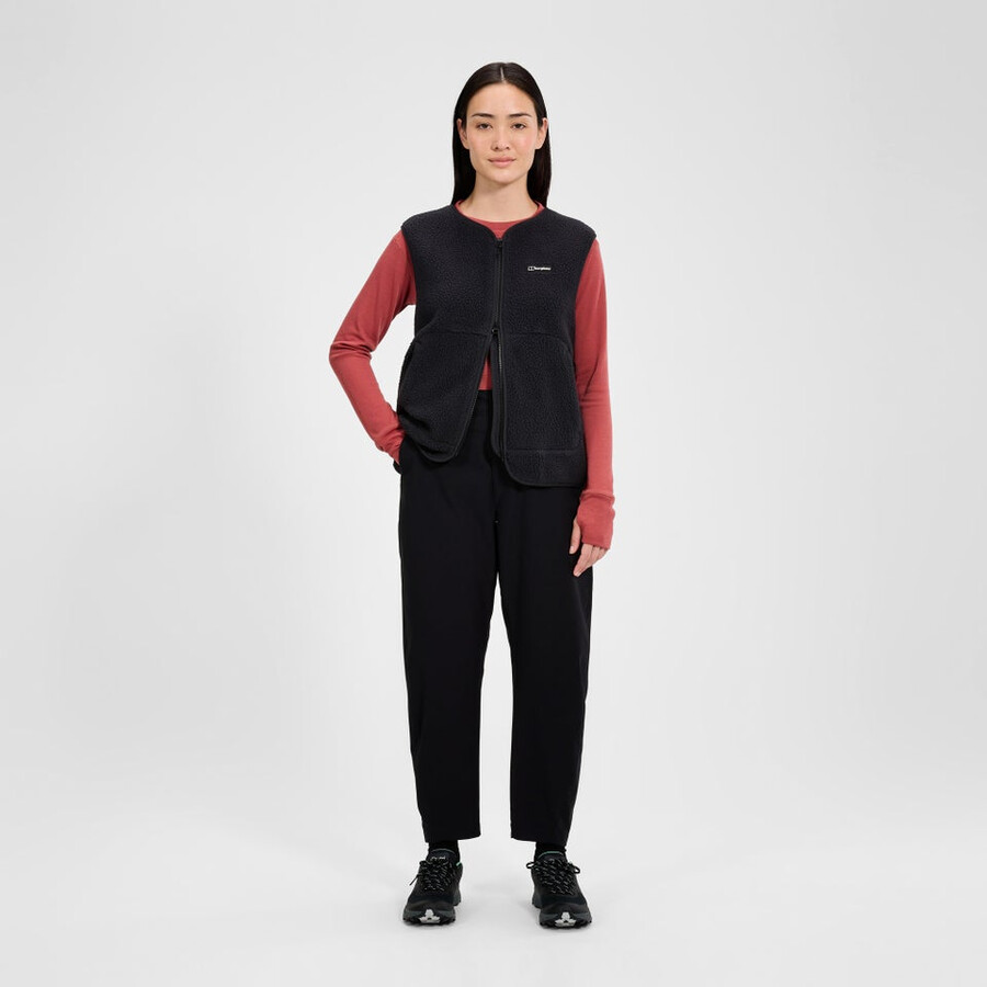 donne hanby rilassato gilet - nero berghaus