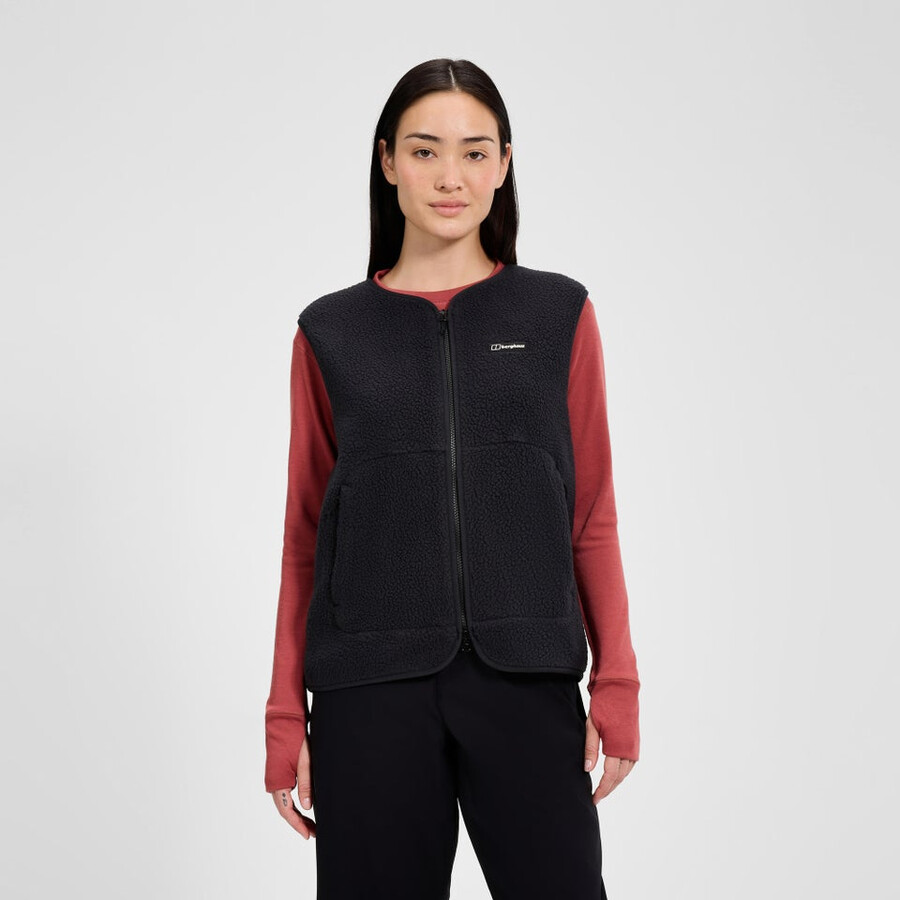 donne hanby rilassato gilet - nero berghaus