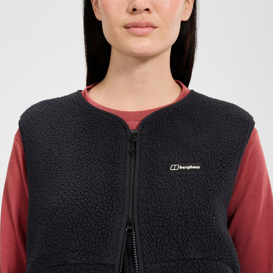 donne hanby rilassato gilet - nero berghaus