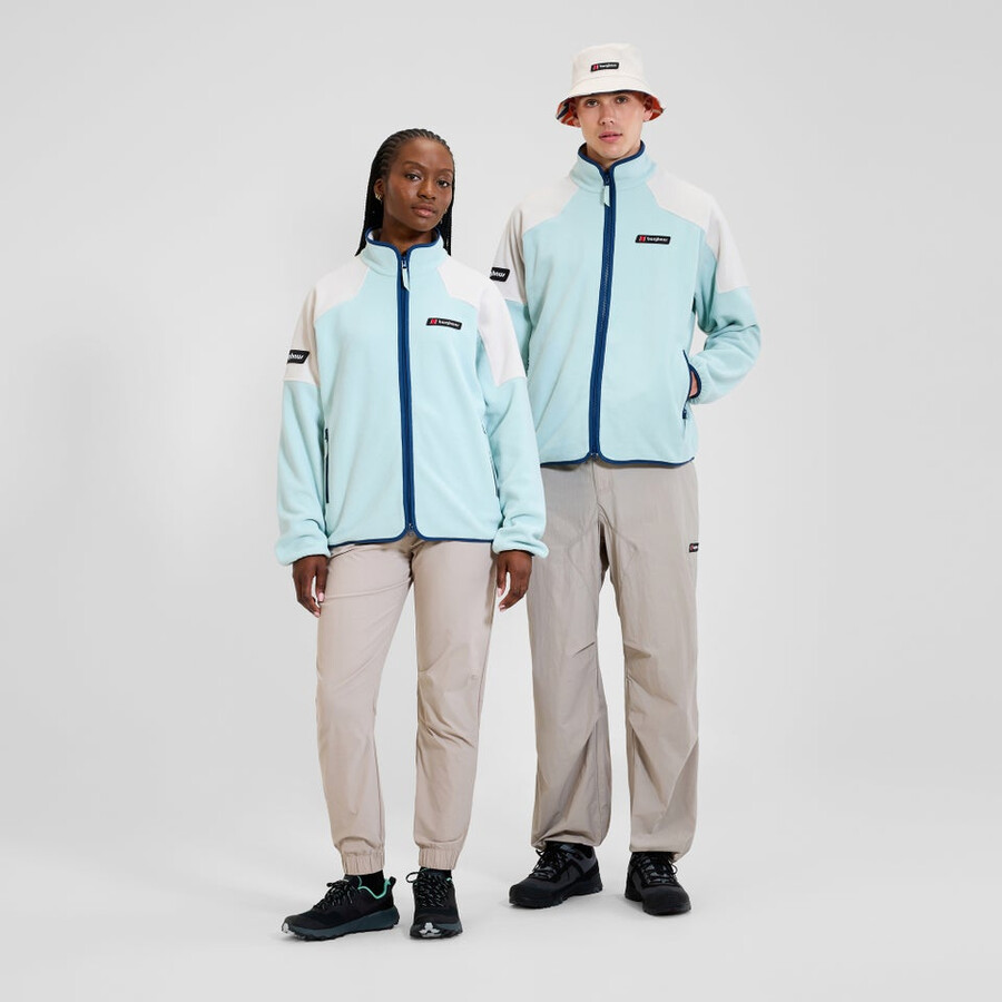 unisex 1997 giacca in pile verdegrigio berghaus