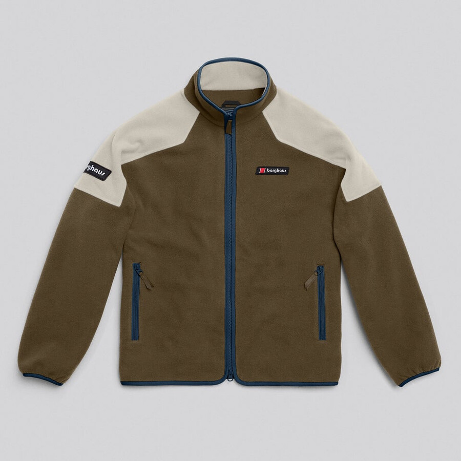 unisex 1997 giacca in pile - marronegrigio berghaus