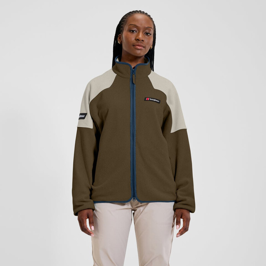 unisex 1997 giacca in pile - marronegrigio berghaus