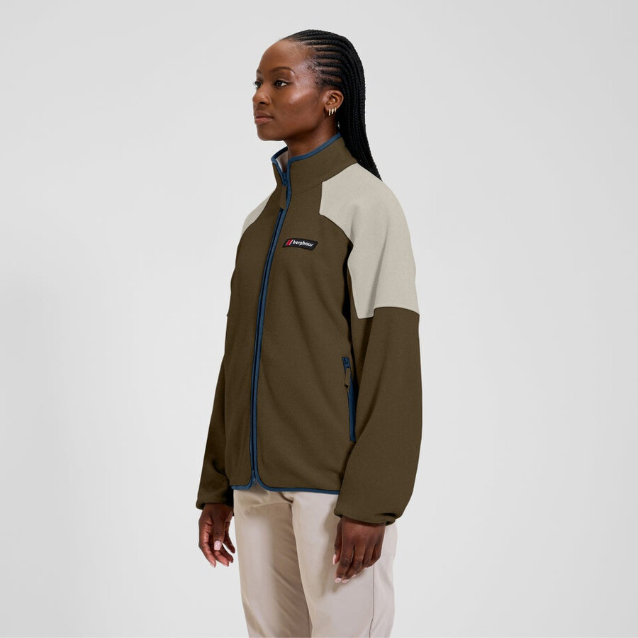 unisex 1997 giacca in pile - marronegrigio berghaus