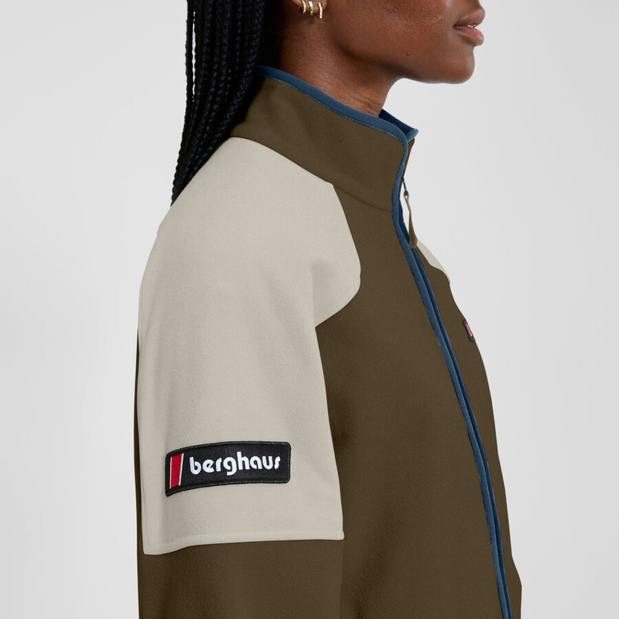 unisex 1997 giacca in pile - marronegrigio berghaus