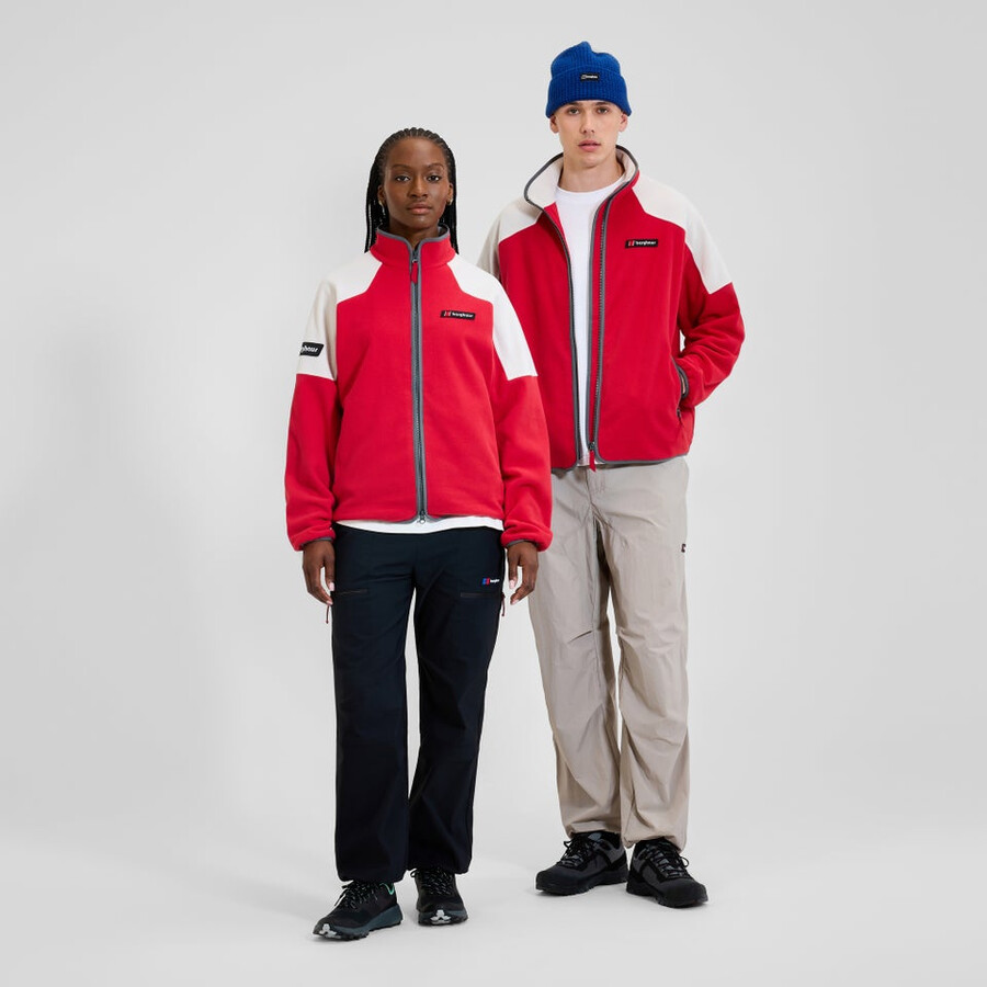 unisex 1997 giacca in pile - rossonaturale berghaus