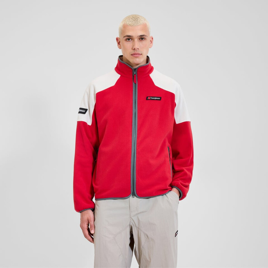 unisex 1997 giacca in pile - rossonaturale berghaus