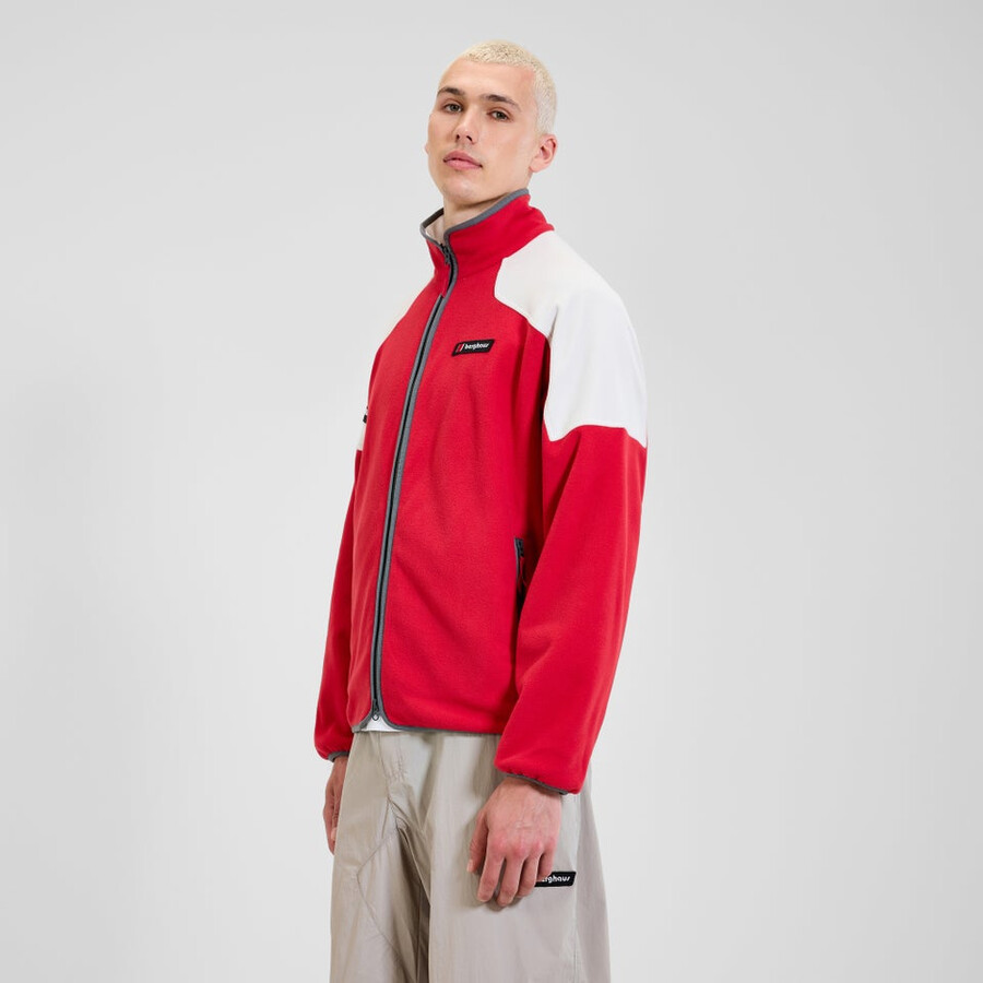 unisex 1997 giacca in pile - rossonaturale berghaus