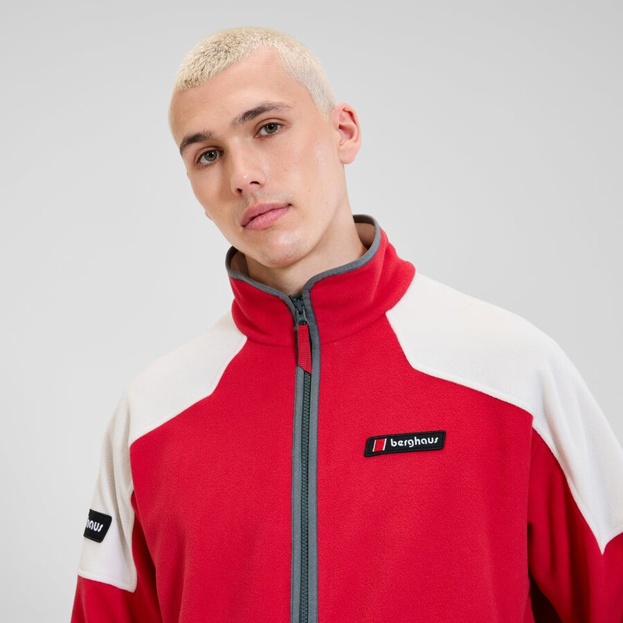 unisex 1997 giacca in pile - rossonaturale berghaus