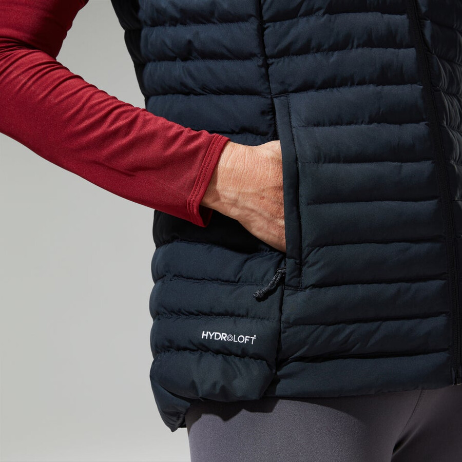donne nula gilet - nero berghaus