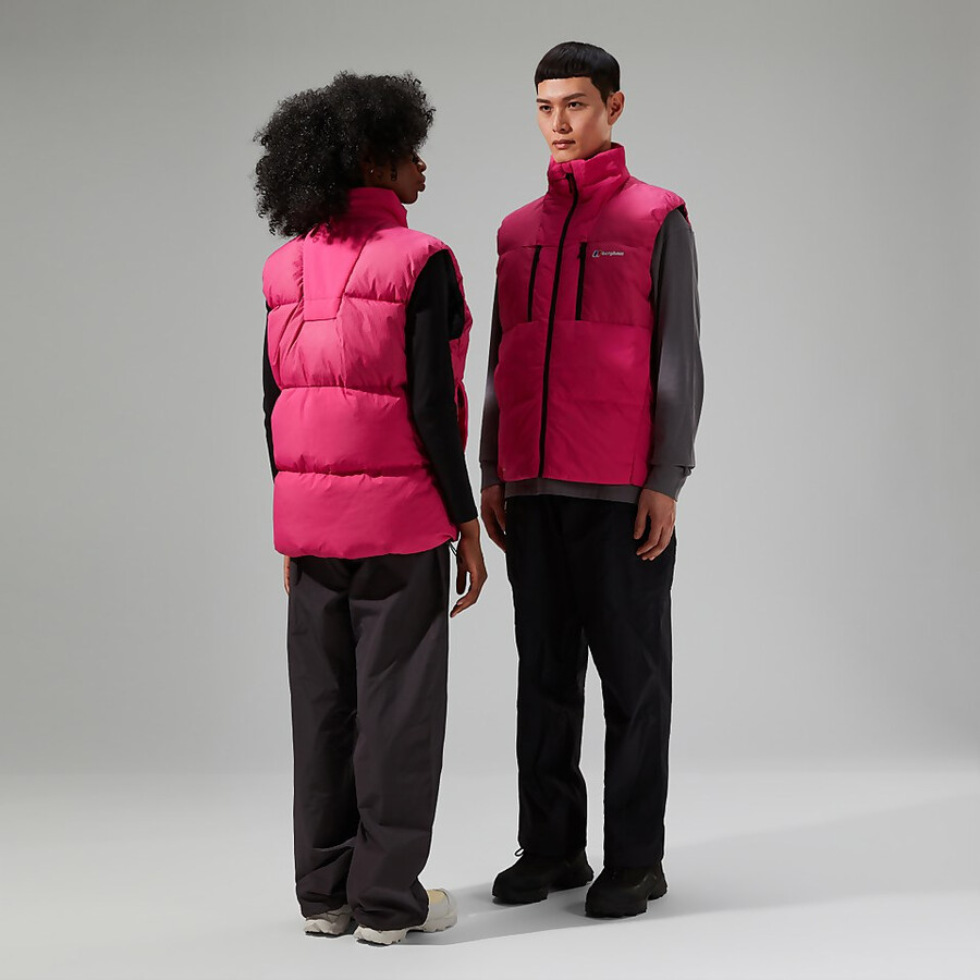 unisex sabber giù isolati gilet - rosa berghaus