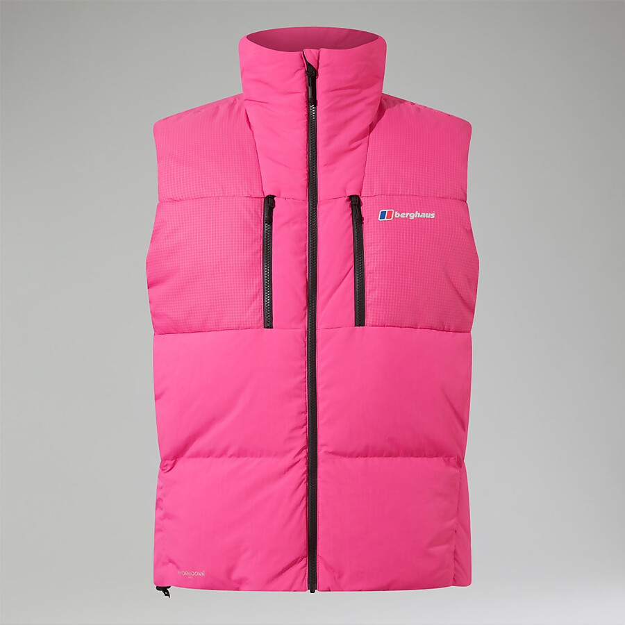 unisex sabber giù isolati gilet - rosa berghaus