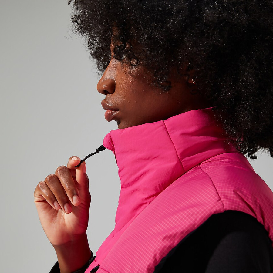 unisex sabber giù isolati gilet - rosa berghaus