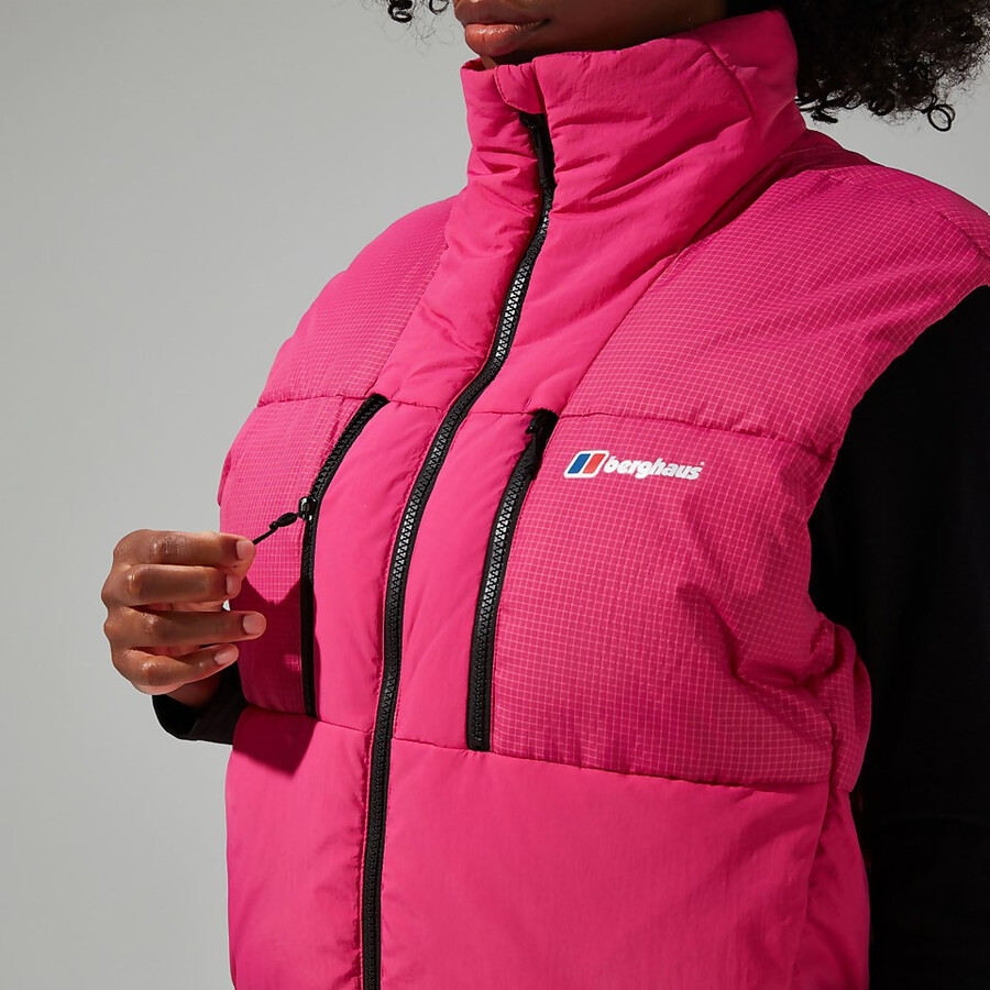unisex sabber giù isolati gilet - rosa berghaus