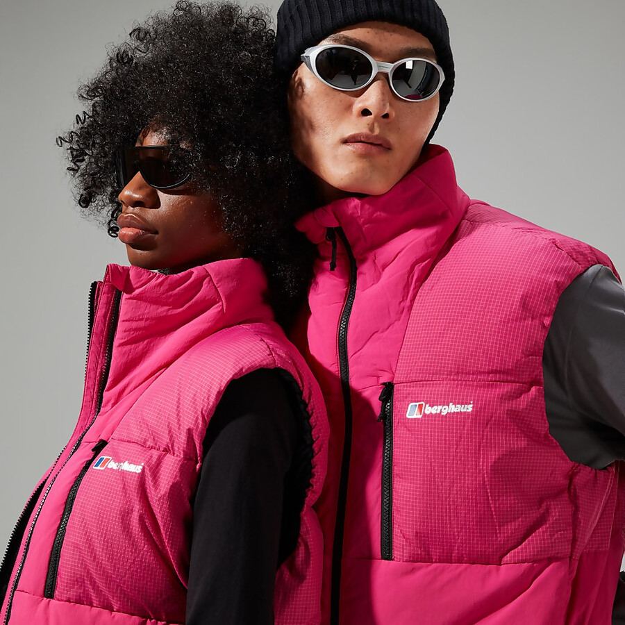 unisex sabber giù isolati gilet - rosa berghaus