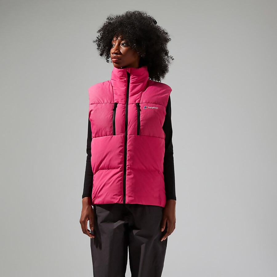 unisex sabber giù isolati gilet - rosa berghaus