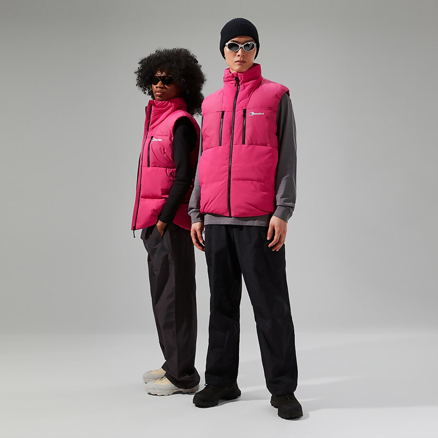 unisex sabber giù isolati gilet - rosa berghaus