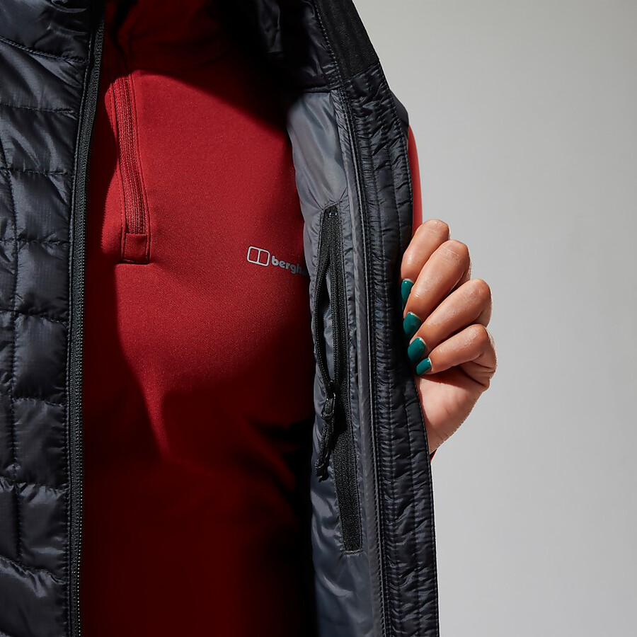 donne tephra 2.0 isolato gilet - nero berghaus