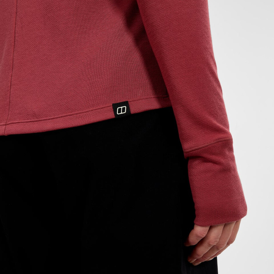 donne ivyhill equipaggio maglione - rosso berghaus