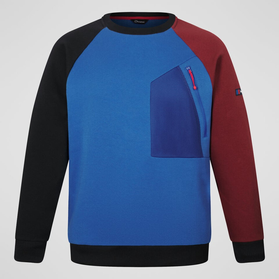 unisex tempesta 25 crew maglione - blurosso berghaus