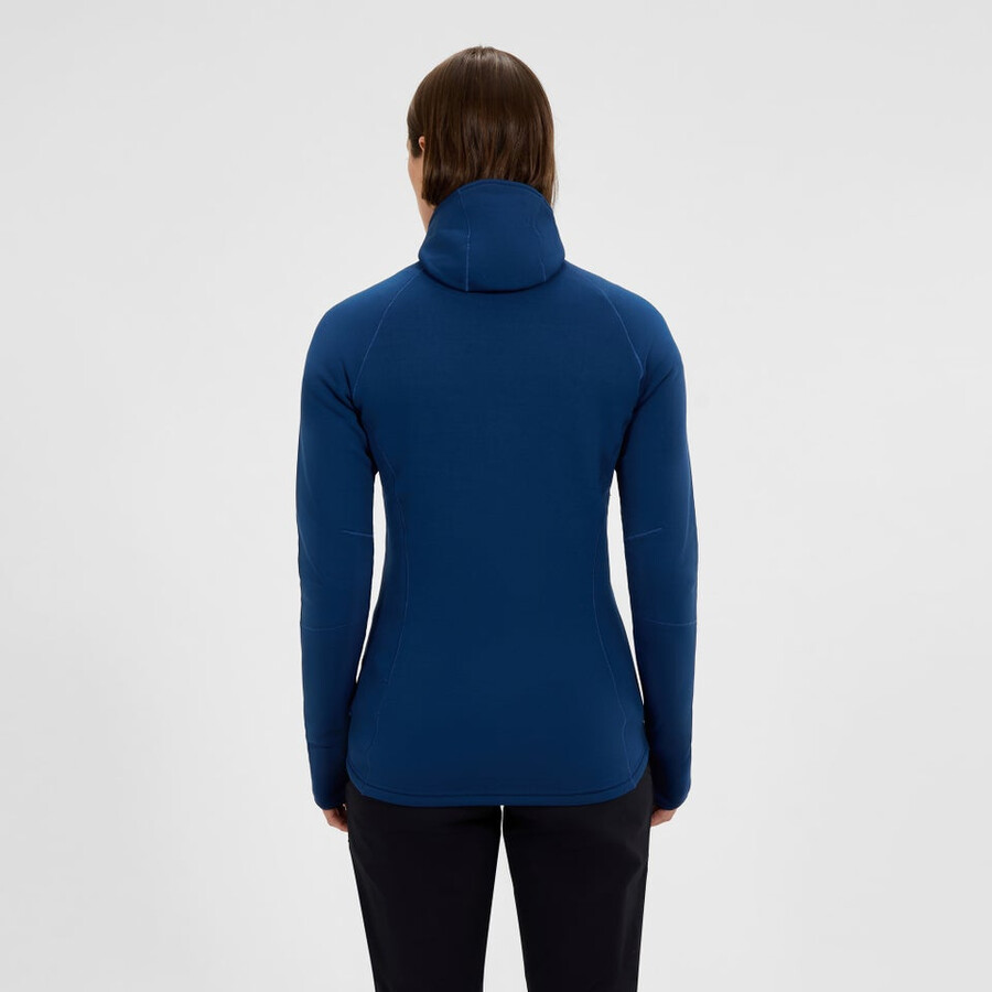 le donne cinetica powerstretch felpa con cappuccio - blu berghaus