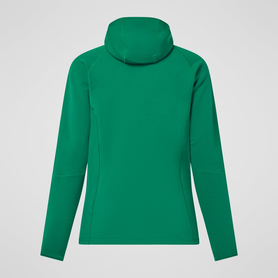 le donne cinetica powerstretch felpa con cappuccio - verde berghaus