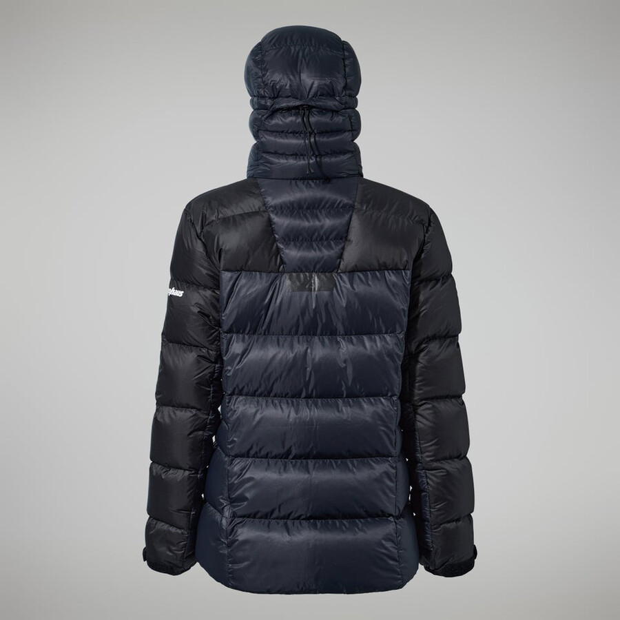 donne mtn spigolo ultra giù felpa con cappuccio - nero berghaus