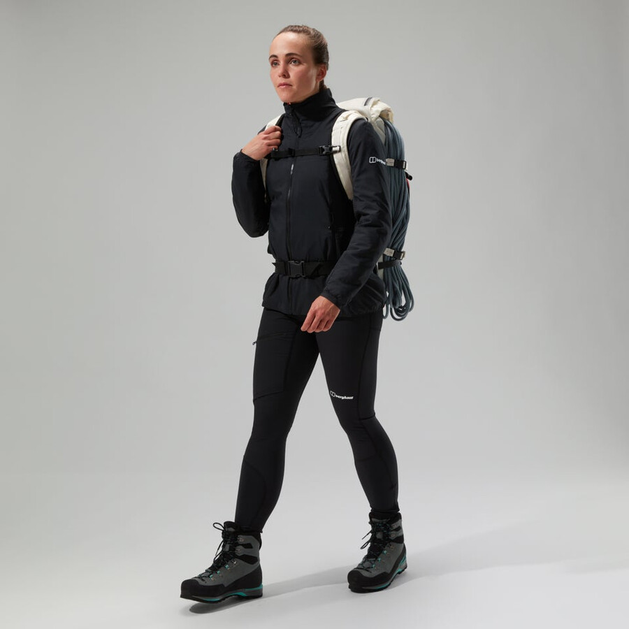 donne mtn guida mw hybrid jacket - black berghaus