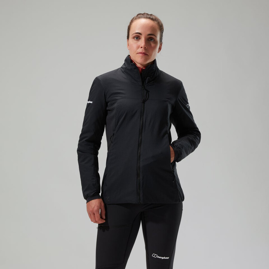 donne mtn guida mw hybrid jacket - black berghaus