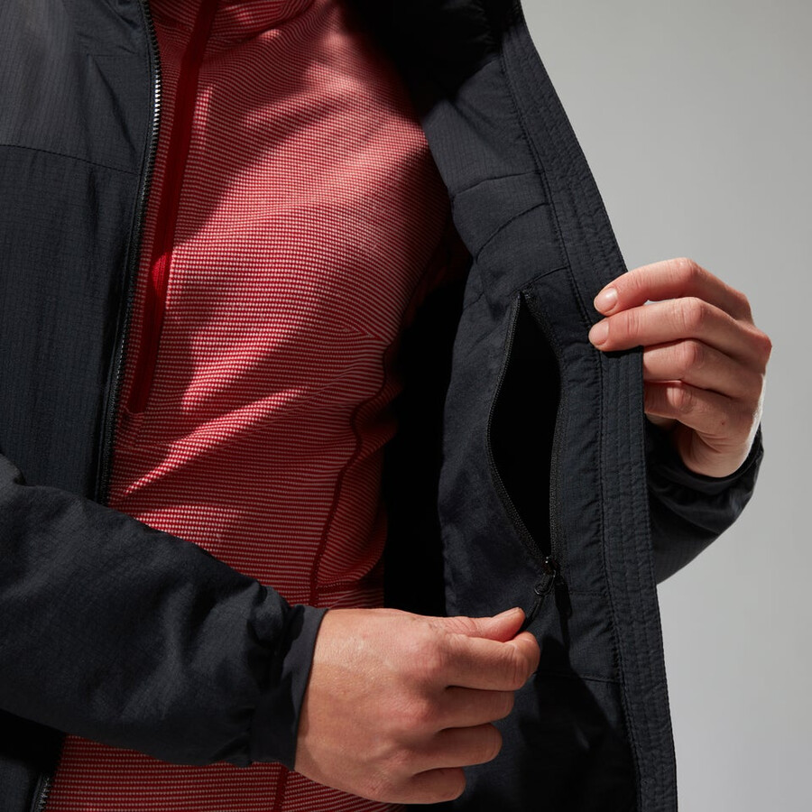 donne mtn guida mw hybrid jacket - black berghaus