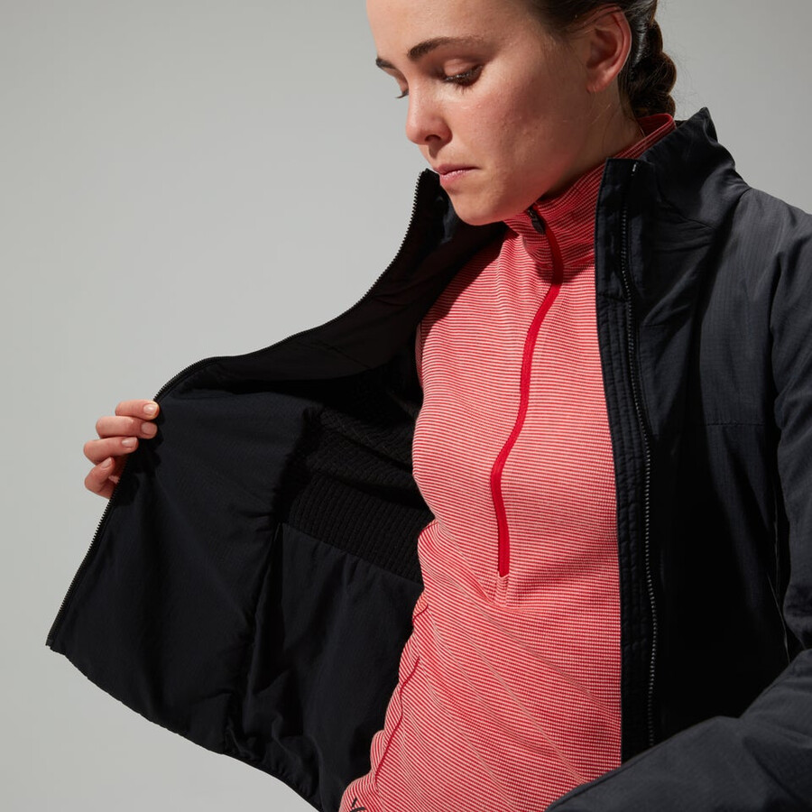 donne mtn guida mw hybrid jacket - black berghaus