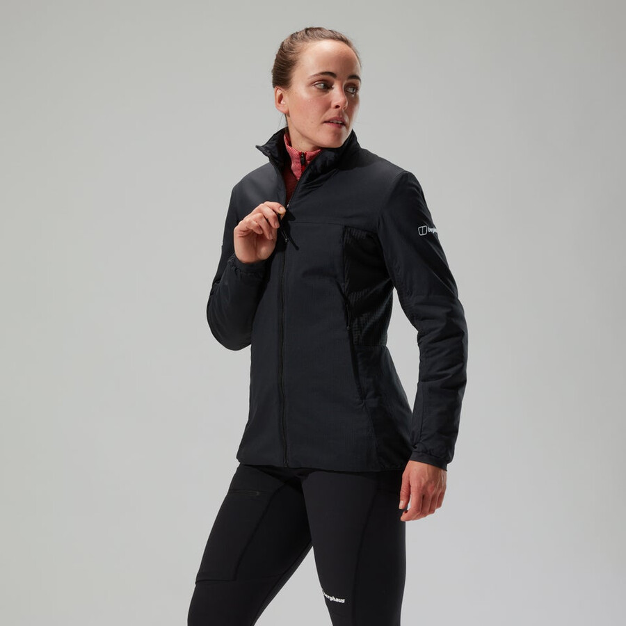 donne mtn guida mw hybrid jacket - black berghaus