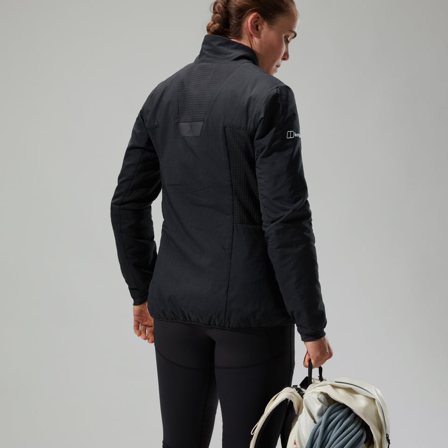 donne mtn guida mw hybrid jacket - black berghaus