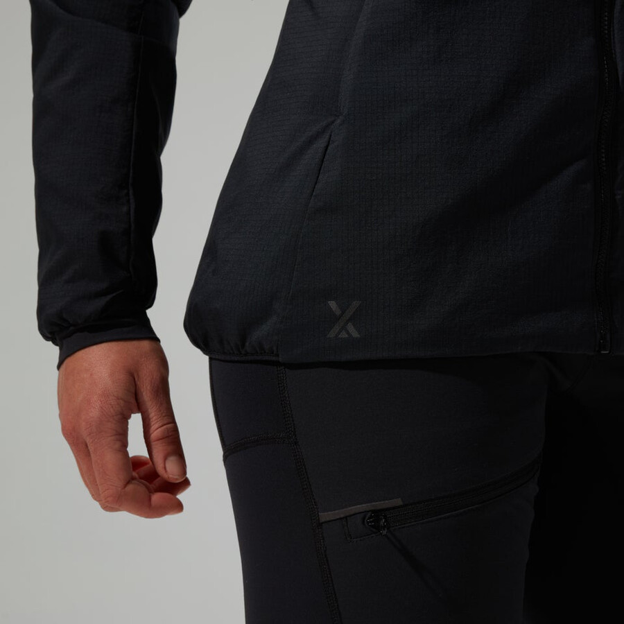 donne mtn guida mw hybrid jacket - black berghaus