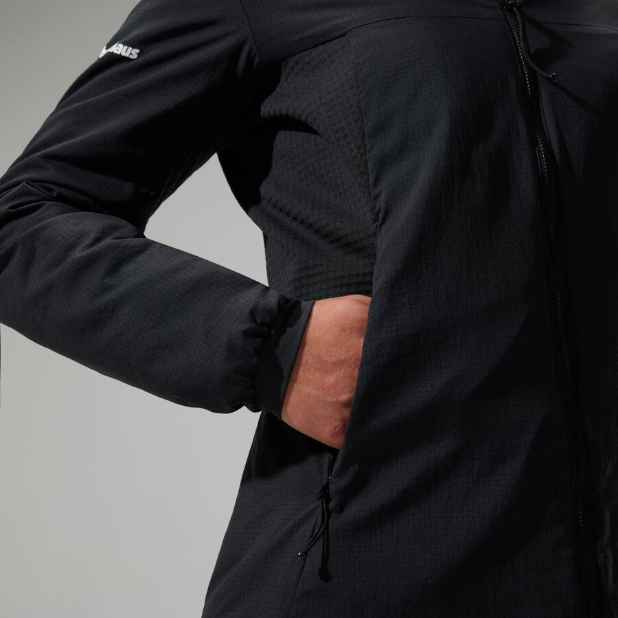 donne mtn guida mw hybrid jacket - black berghaus