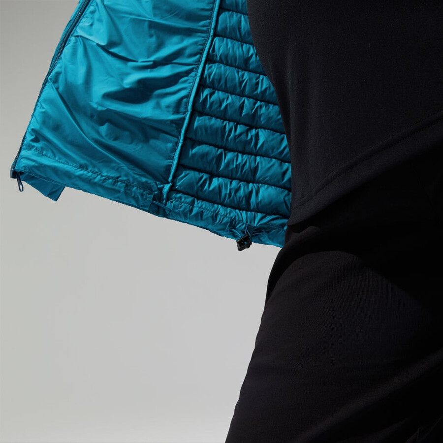 donne nula con cappuccio maternità 2in1 giacca turchese berghaus