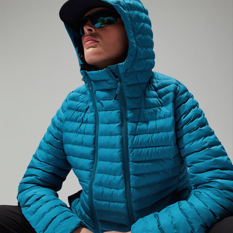 donne nula con cappuccio maternità 2in1 giacca turchese berghaus