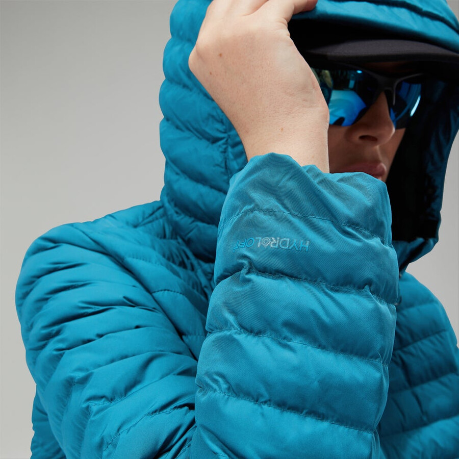 donne nula con cappuccio maternità 2in1 giacca turchese berghaus