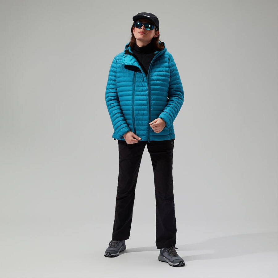 donne nula con cappuccio maternità 2in1 giacca turchese berghaus