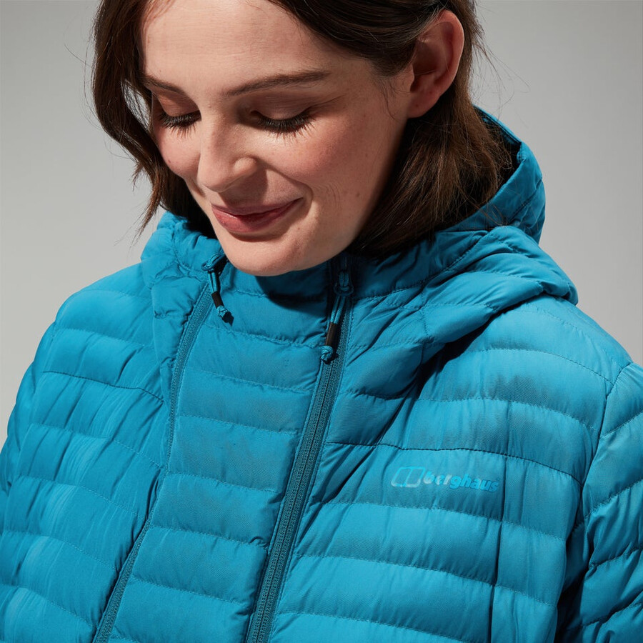 donne nula con cappuccio maternità 2in1 giacca turchese berghaus