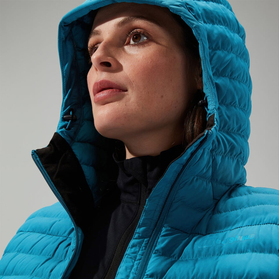 donne nula con cappuccio maternità 2in1 giacca turchese berghaus