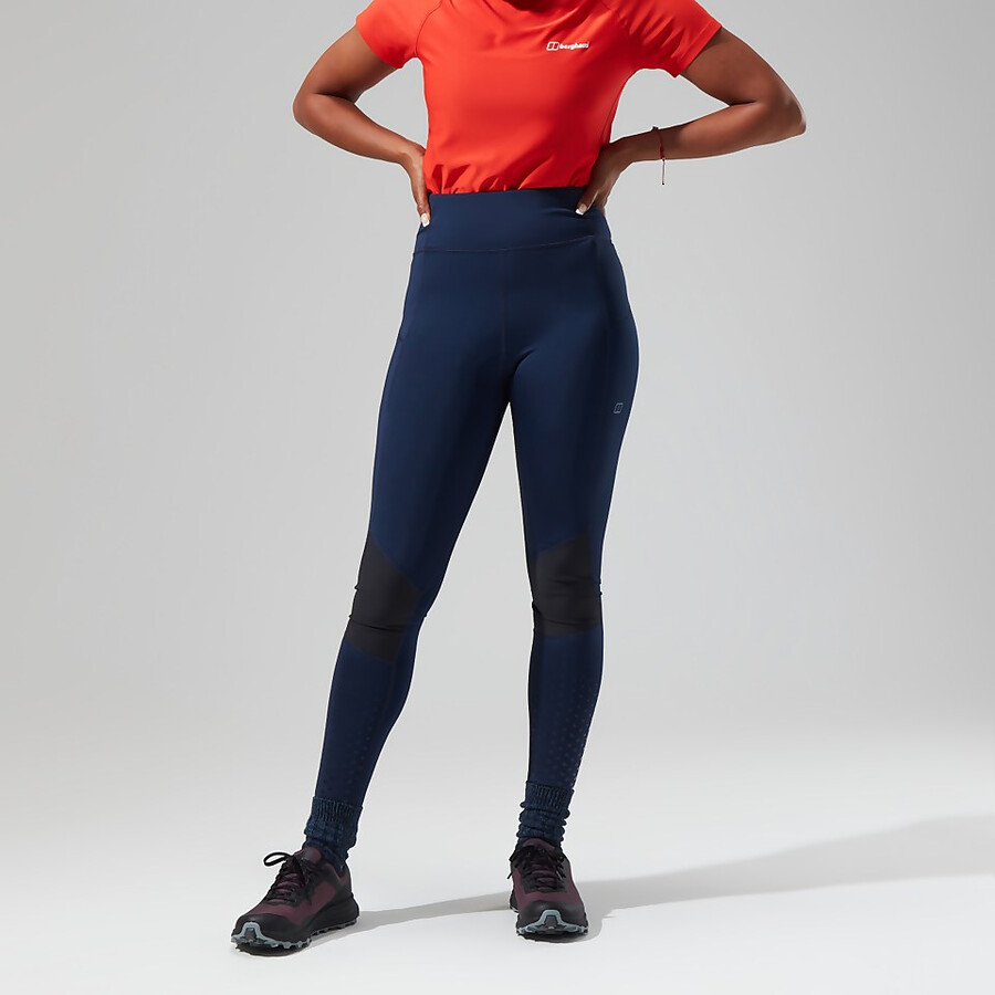 donne lelyur trekking collant - blu scuronero berghaus