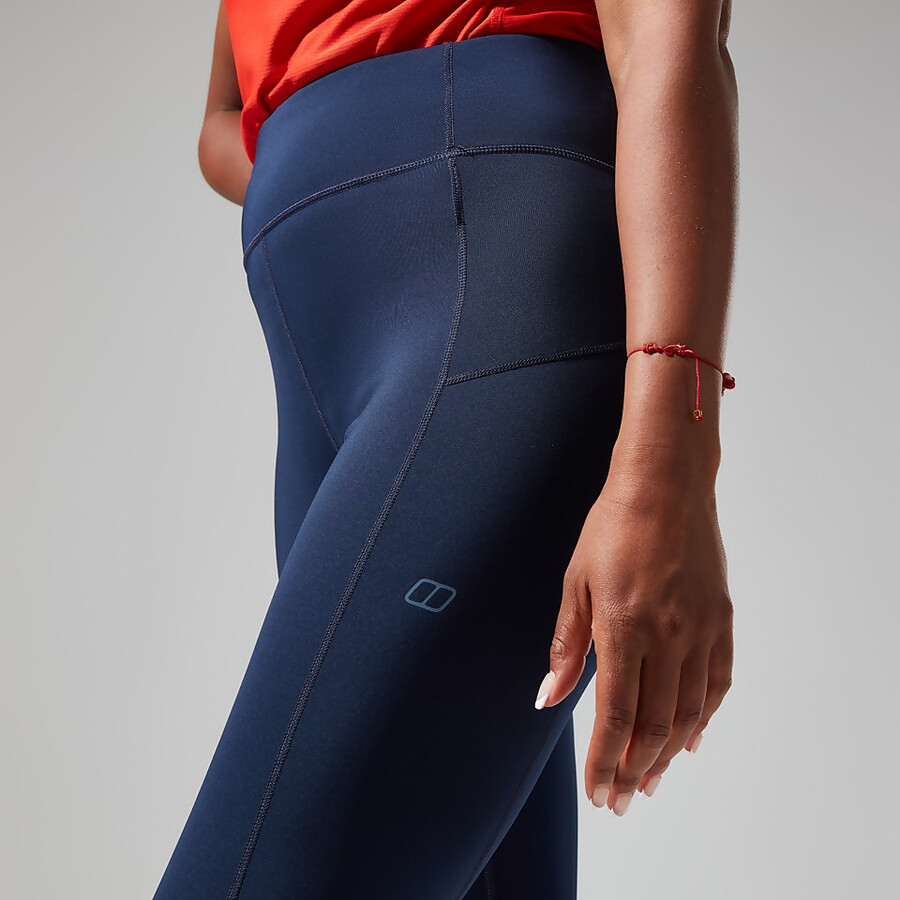 donne lelyur trekking collant - blu scuronero berghaus