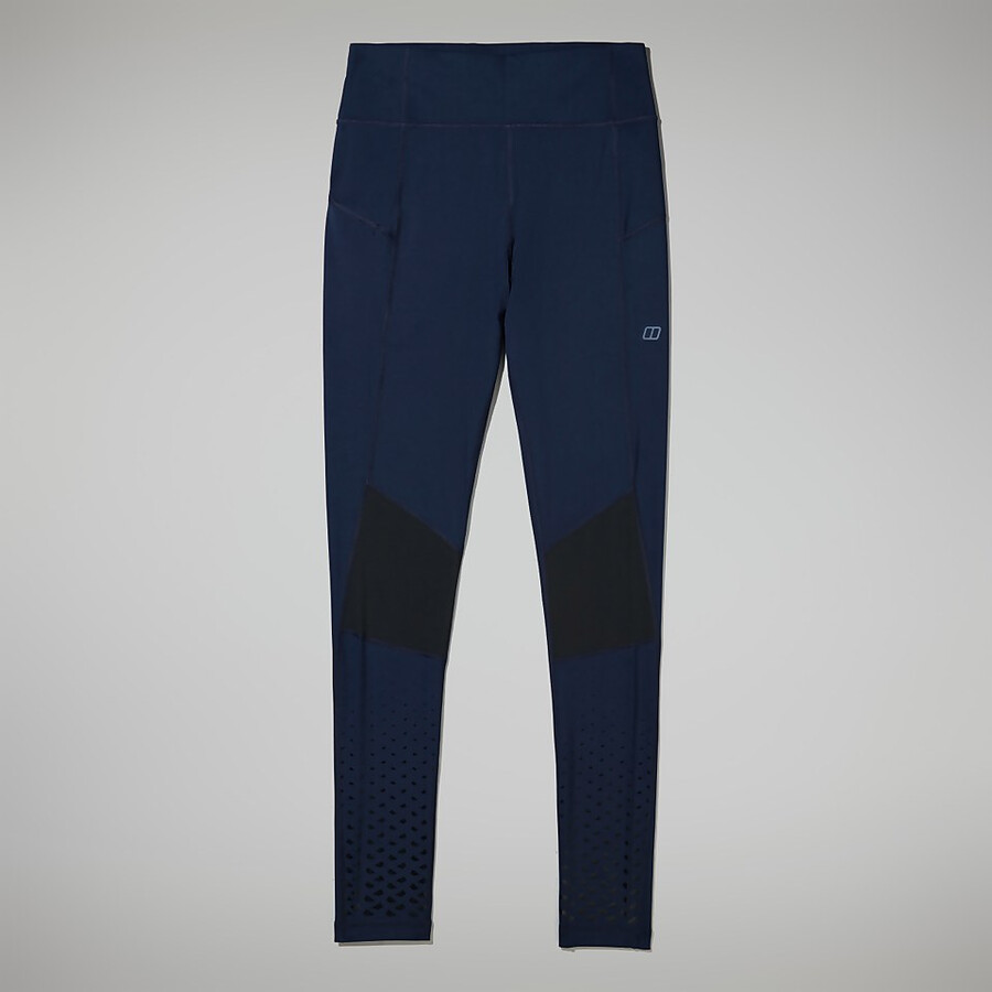 donne lelyur trekking collant - blu scuronero berghaus