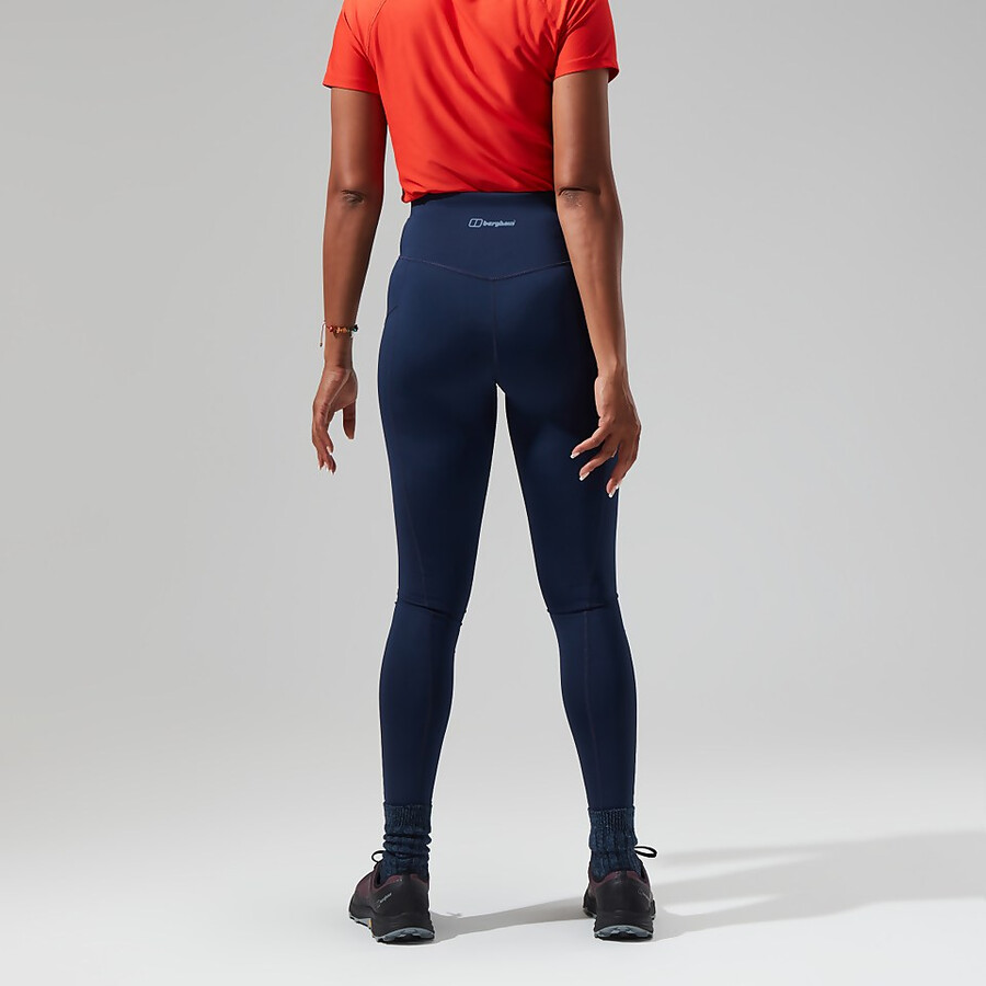 donne lelyur trekking collant - blu scuronero berghaus