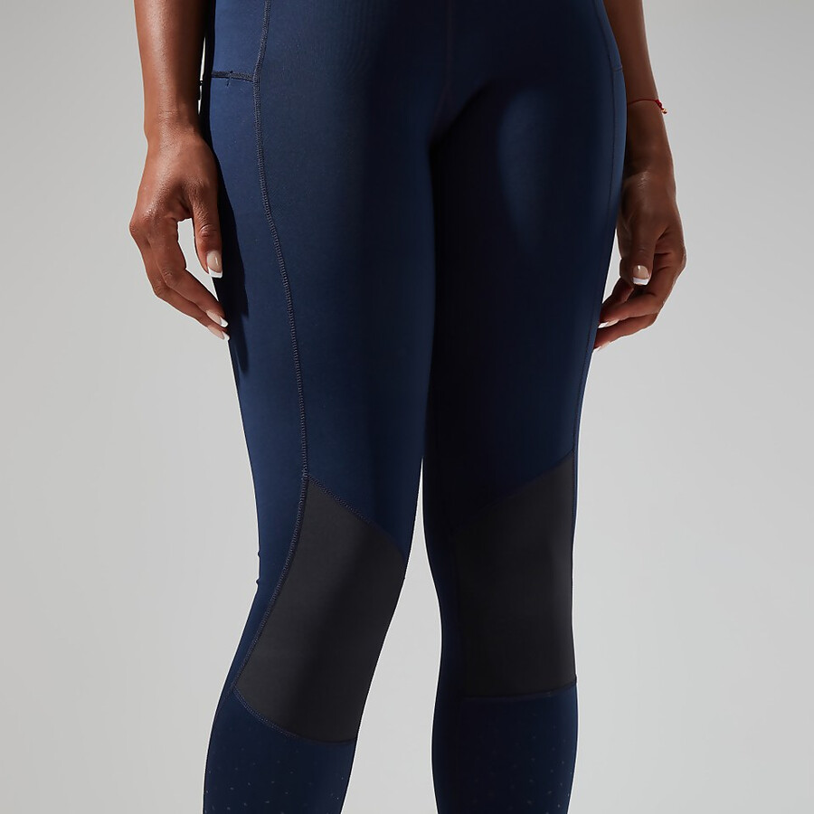 donne lelyur trekking collant - blu scuronero berghaus