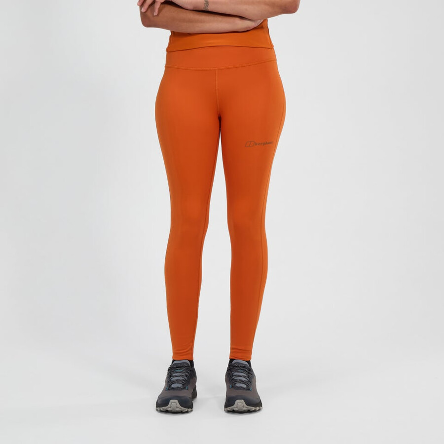 donna berghaus core legging - arancio berghaus