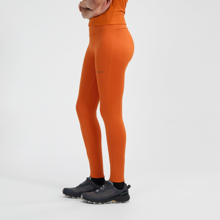 donna berghaus core legging - arancio berghaus