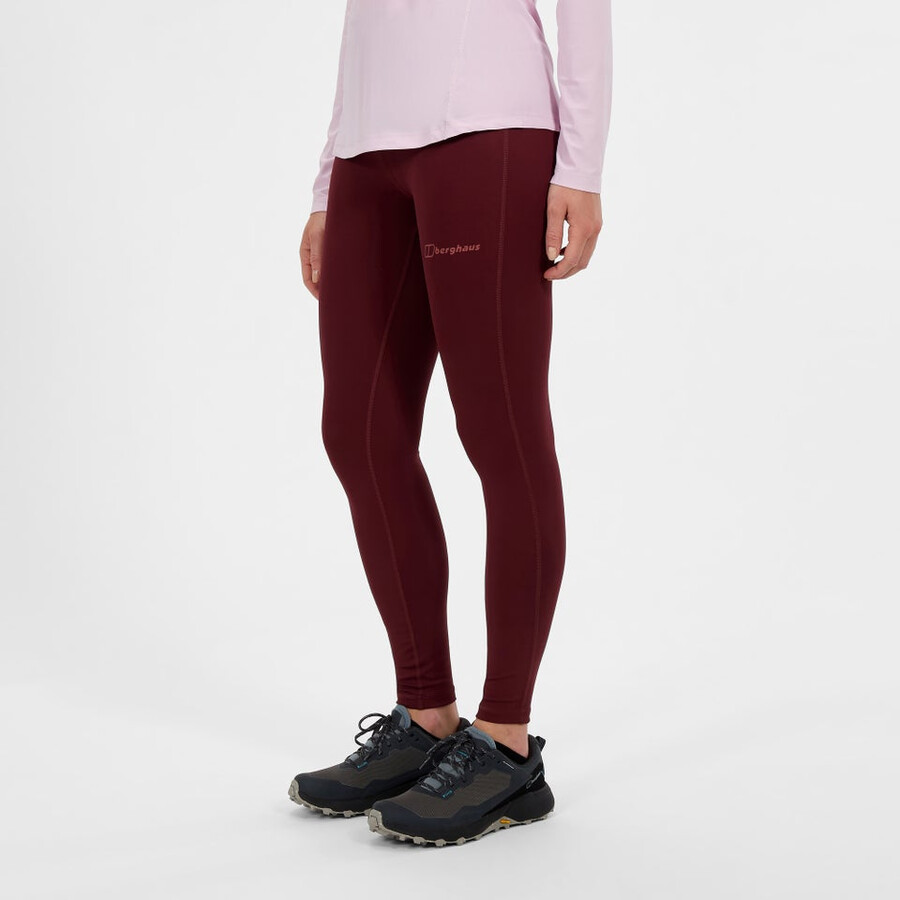 donna core legging - rosso berghaus