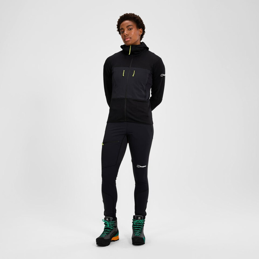 donne mtn guida alpina legging nero berghaus