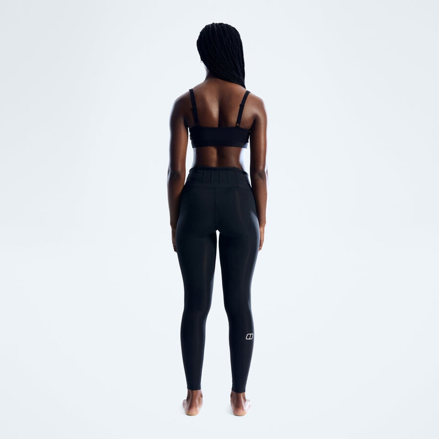 donne farren leggings - jet nero berghaus